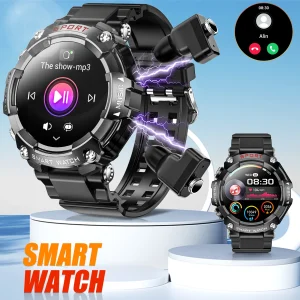 Smart Watch A With In-Ear Bluetooth Headset